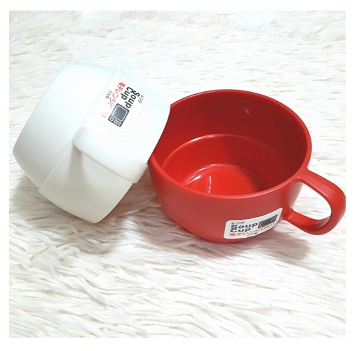 Combo 03 Cốc nhựa uống nước Inomata 350ml có quai cầm - Nội địa Nhật Bản