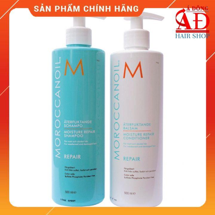 DẦU GỘI XẢ MOROCCANOIL PHỤC HỒI ĐỘ ẨM REPAIR 500ML*2