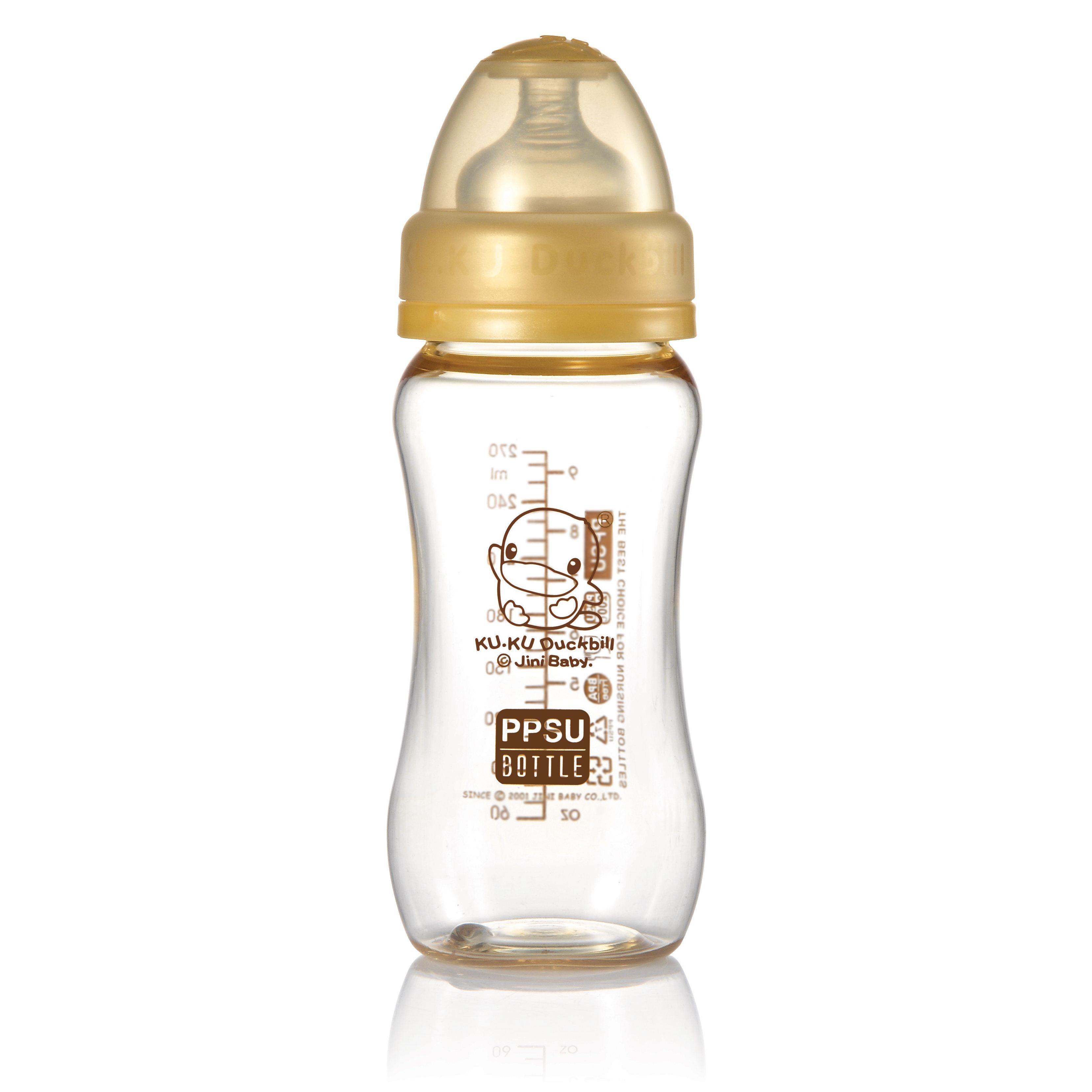BÌNH SỮA CỔ RỘNG PPSU KUKU KU5834 - 280ML