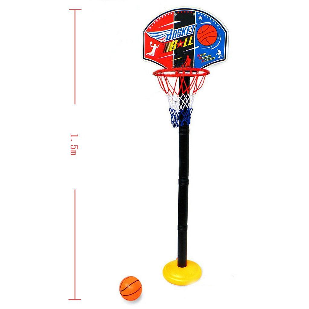 New Portable Basketball Set with Net Backboard Hoop Ball Outdoor Game Set
