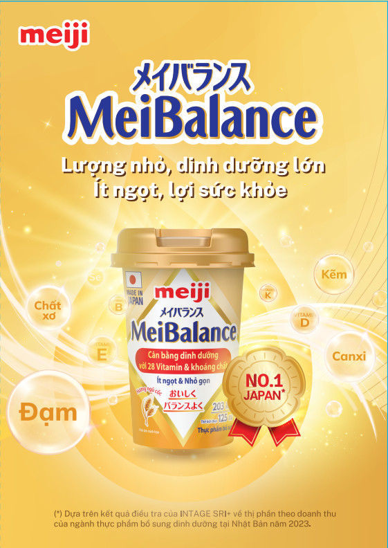 Lốc 6 hộp Thực phẩm dinh dưỡng Meiji Meibalance 125ml/hộp