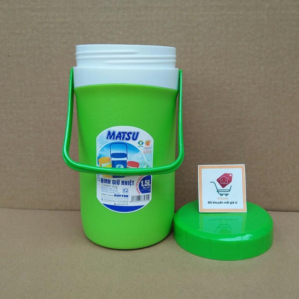BÌNH GIỮ NHIỆT MATSU 1.5 LIT CÓ QUAI XÁCH tiện dụng