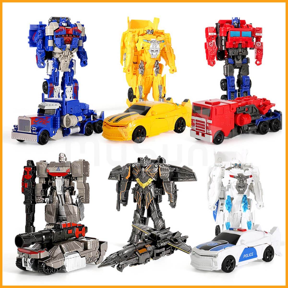 Xe robot biến hình đồ chơi mô hình rô bốt ô tô cho bé trai người máy giá rẻ MySun