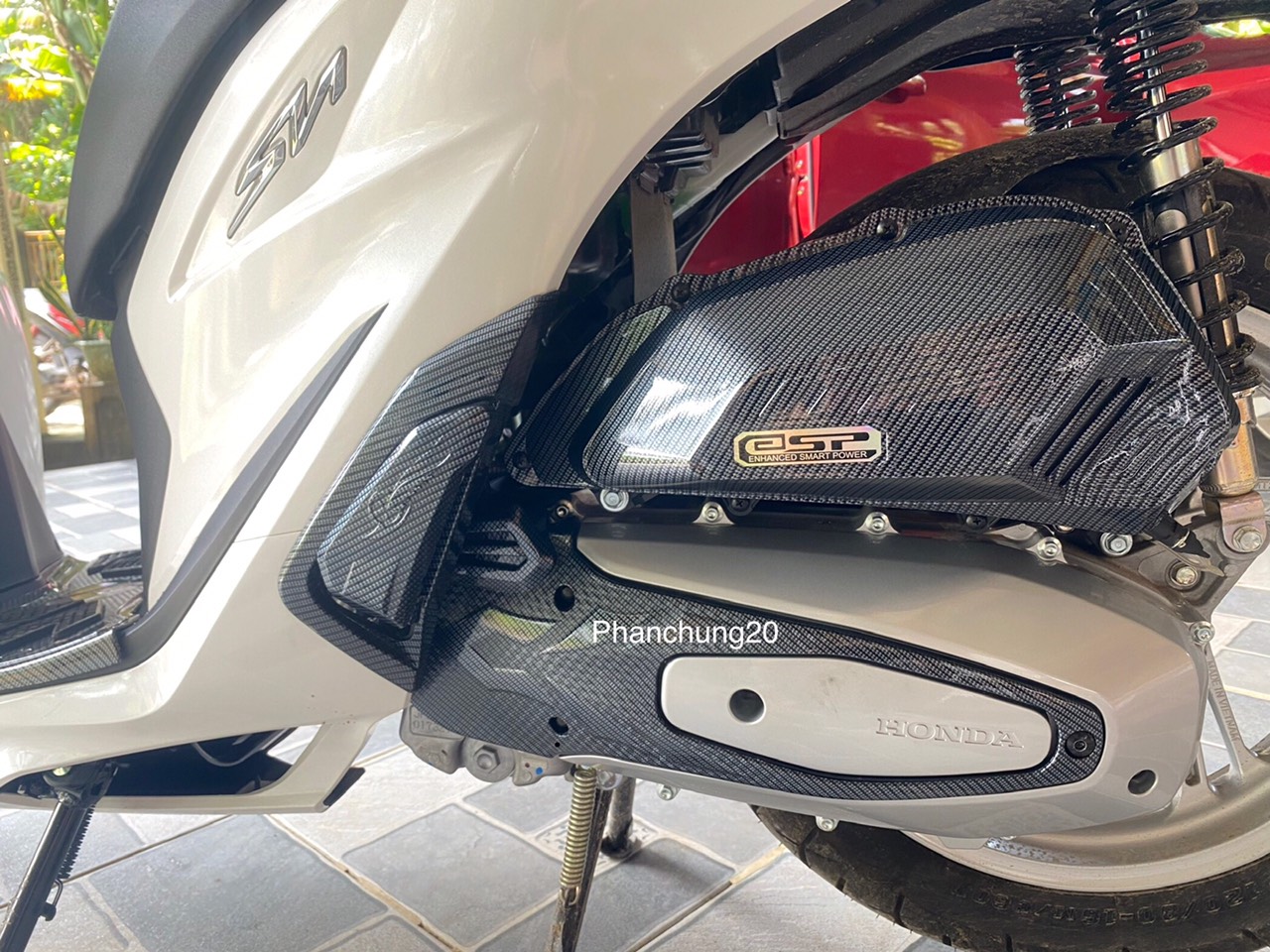 ỐP BẦU E DÙNG CHO ĐỜI XE SH 2020 2021 2022 2023 2024 - 125i 150i 160i CACBON