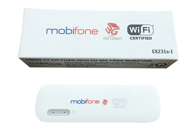 Huawei E8231 | Thiết bị phát wifi 3G Mobifone USB 3G Mobifone + Sim 4G Mobifone Khuyến Mãi 60GB /Tháng - Hàng Nhập khẩu