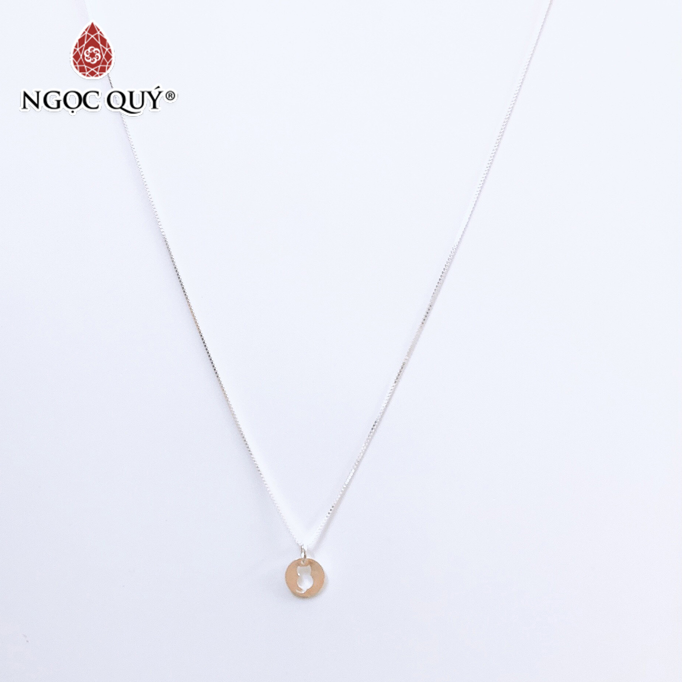 Dây chuyền bạc mặt con mèo - Ngọc Quý Gemstones