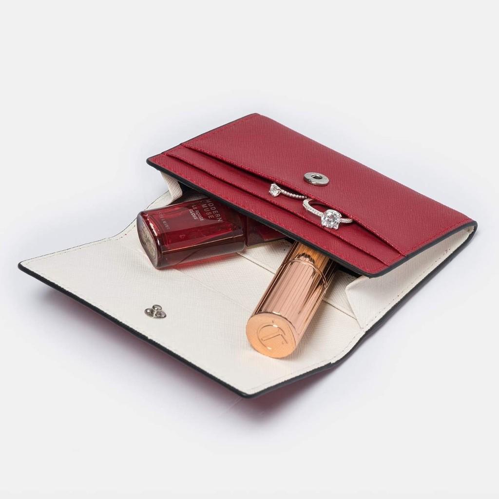 Ví nữ mini, ví mini da cao cấp Safiano - Cardholder thời trang OLUX