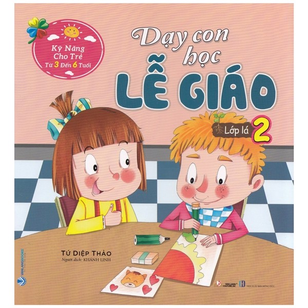 Combo  Dạy Con Học Lễ Giáo - 6 Cuốn - Tứ Diệp Thảo - Tái Bản - Vanlangbooks