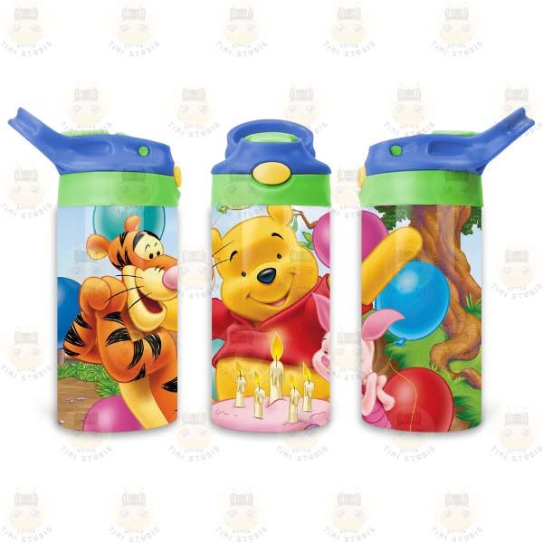 Bình Giữ Nhiệt Trẻ Em Hình Gấu Pooh - Tỉ Mỉ Studio - Mã 1407KT04