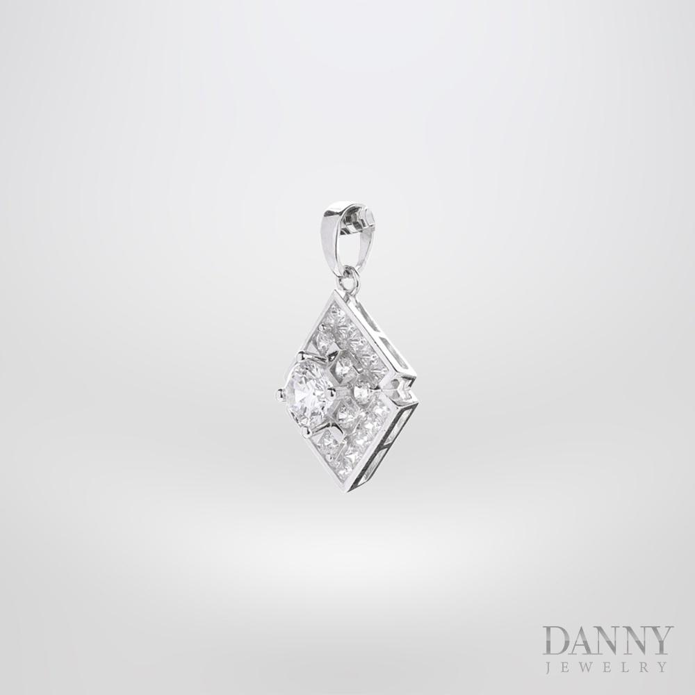 Mặt Dây Chuyền Nữ Bạc 925 Danny Jewelry Xi Bạch Kim DI4GZ001