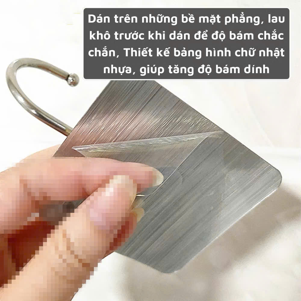 Móc Dán Tường Siêu Chắc Phủ Vàng &amp; Bạc Mẫu Mới, Không Khoan Đục, Chịu Lực 15KG - HÀNG CHÍNH HÃNG MINIIN