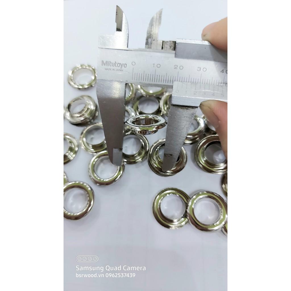 Khoen ore 12mm Khoen mắt cáo 12 ly Bằng INOX không gỉ Khuy mắt cáo bấm vải Phụ liệu may mặc cao cấp