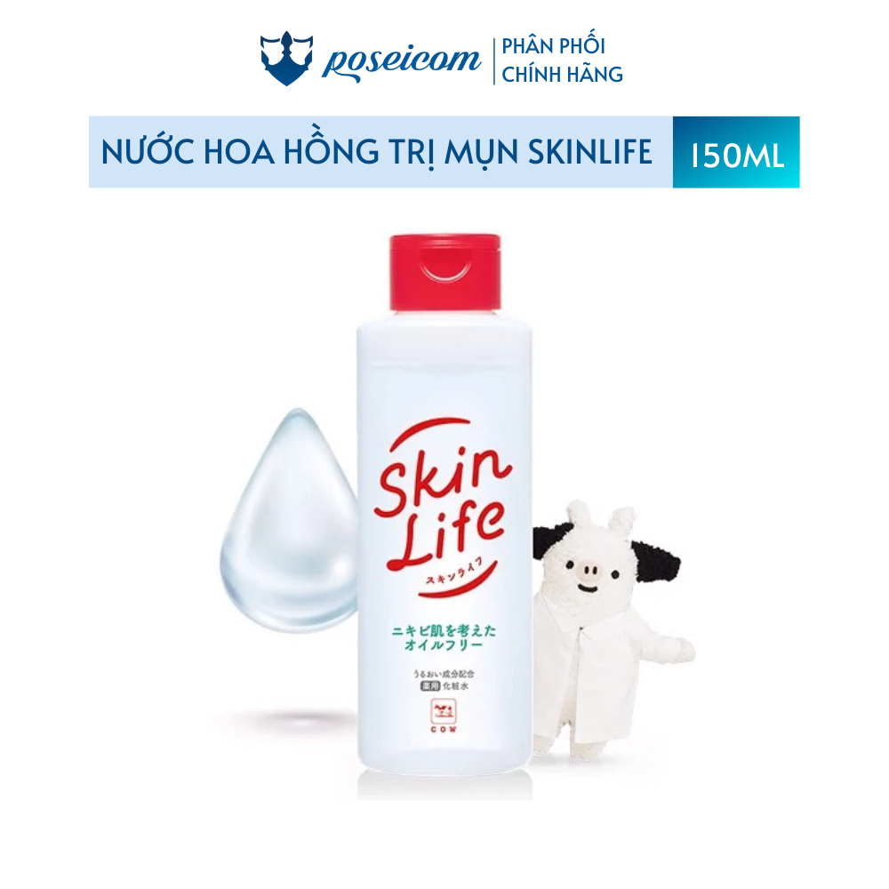 Nước hoa hồng ngăn ngừa mụn skinlife cow 150ml - 4901525003254