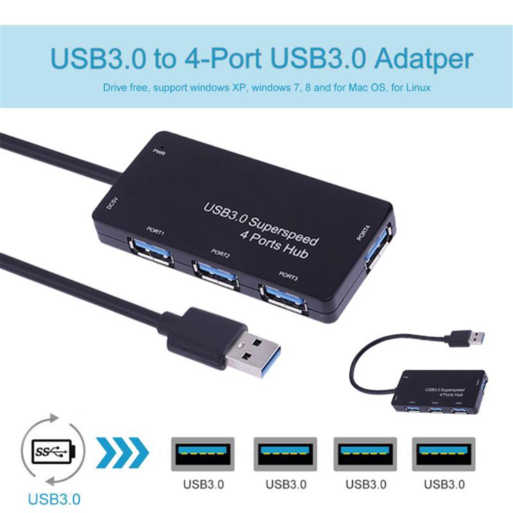 High Quality USB 3.0 Hub  4 Port USB Splitter
