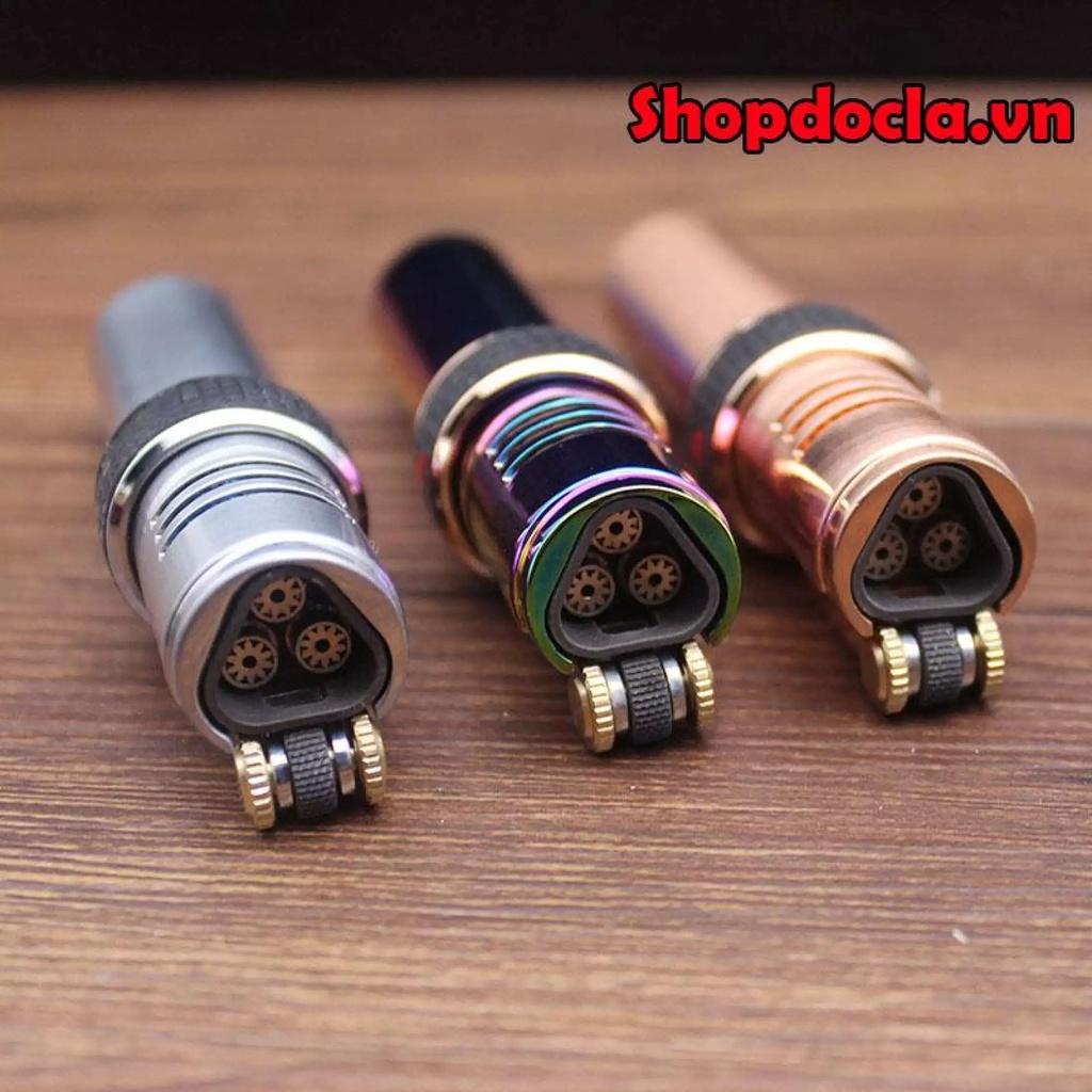 Hộp Quẹt Bật Lửa KHÒ 3 TIA JOBON SỬ DỤNG GAS ĐÁ CÓ RẢNH TAY ZB 696