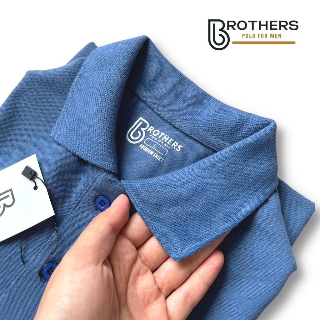 Áo thun POLO nam PARA xanh cổ trụ bẻ, chuẩn form, vải cá sấu cotton cao cấp, sang trọng lịch lãm - BROTHERS