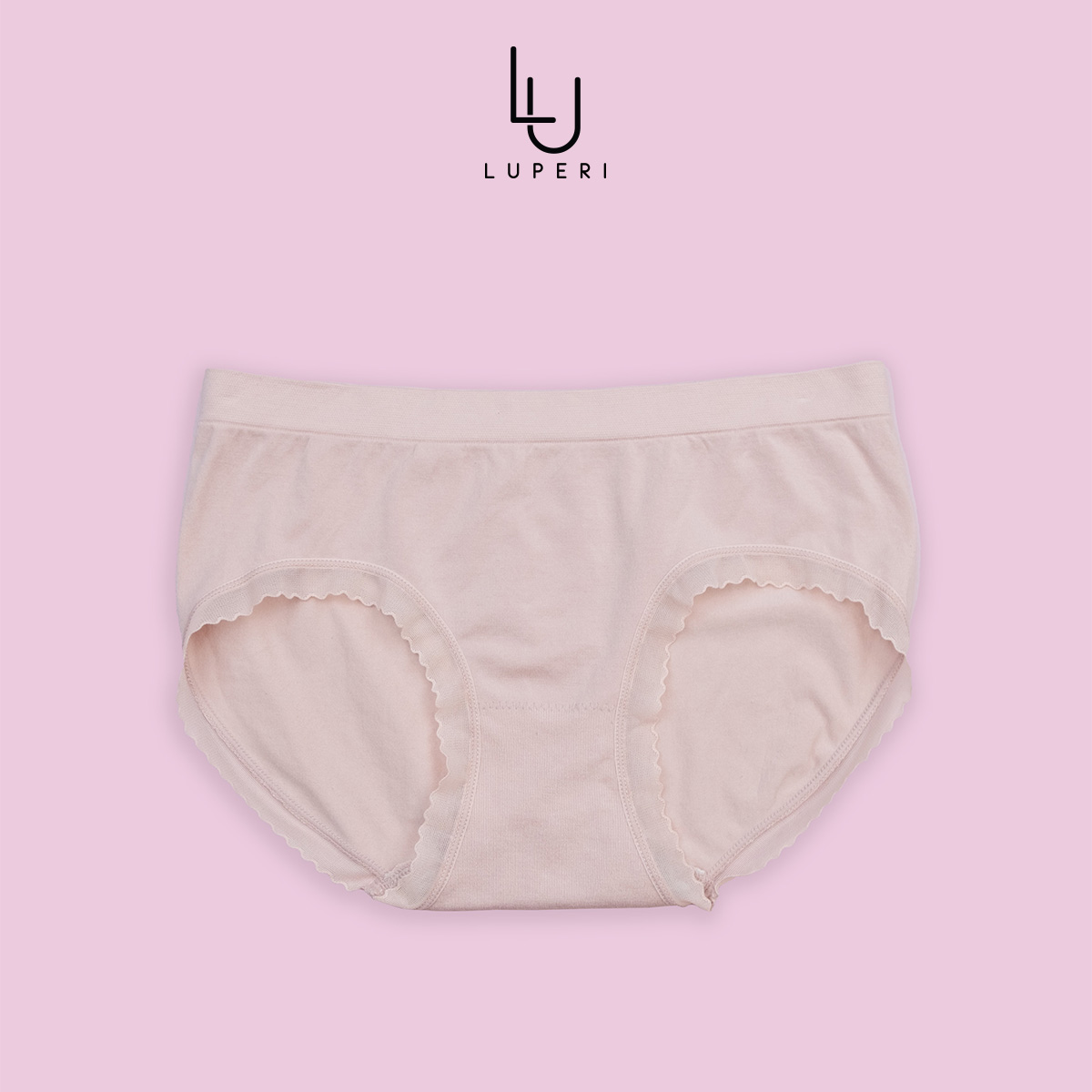 Quần Lót Nữ Lưng Cao Không Đường May LUPERI LU3QL755 Sợi Dệt Liền Co Giãn Mềm Mại Mát Mịn Dành Cho Người Béo Vòng Mông To