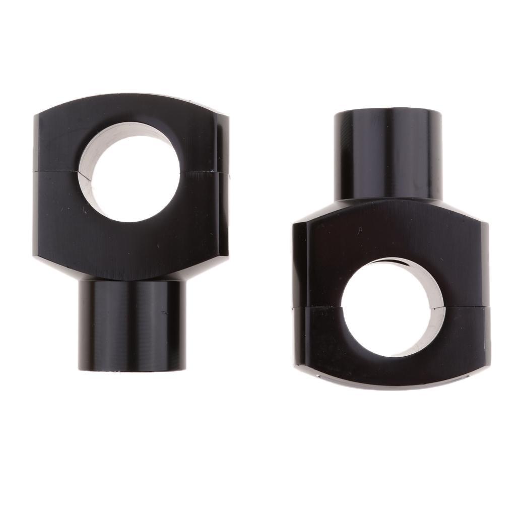 CNC 25mm 1 Inch Motorcycle Handlebar Bar Risers & Bolts for Cruiser Chopper