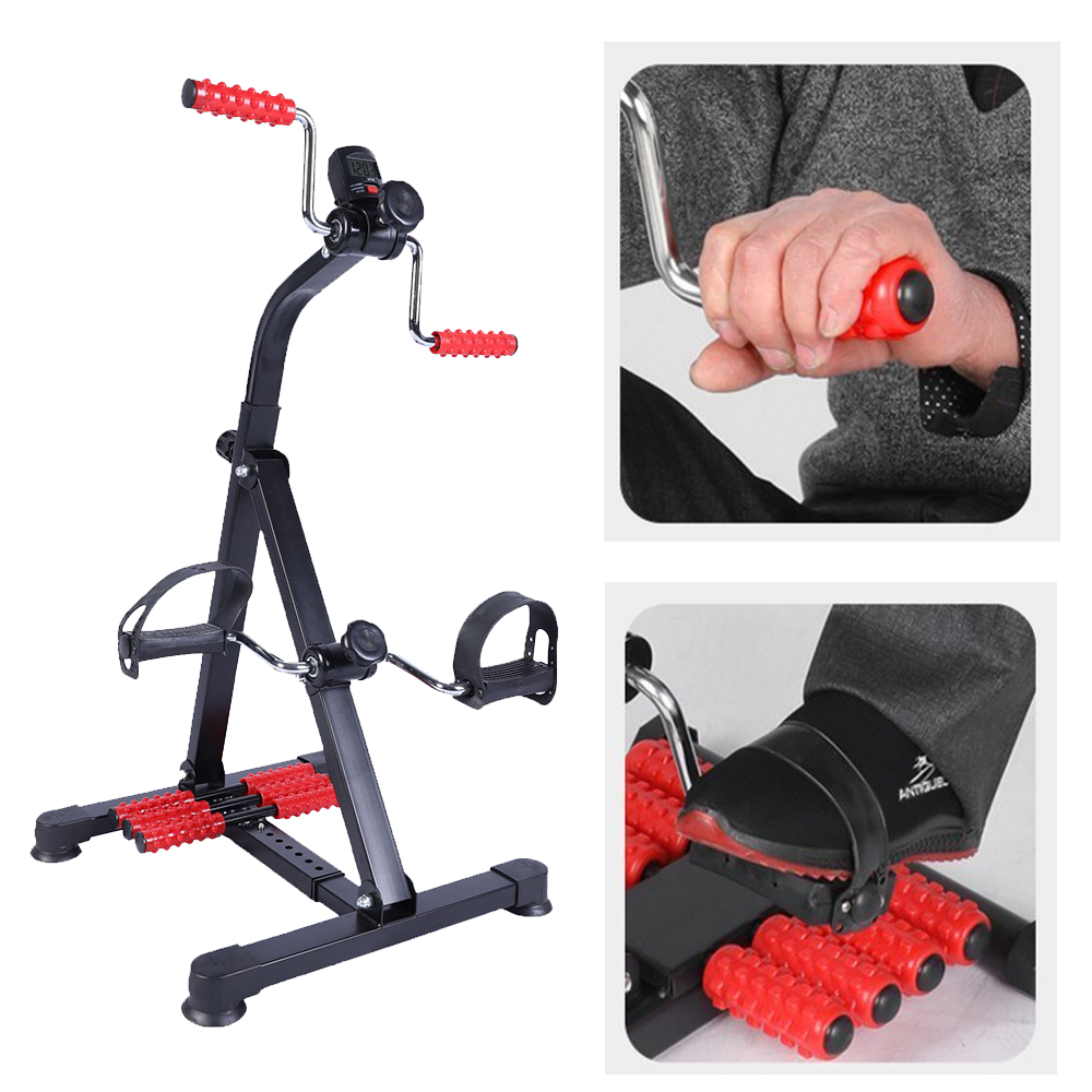 Xe đạp tập thể dục tại nhà, trị liệu, phục hồi chức năng chính hãng GoodFit GF005PE có bánh răng mát-xa, đồng hồ đếm số tự động