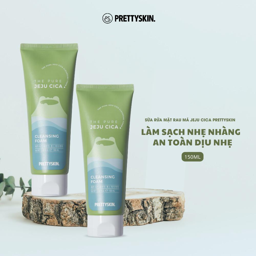 Sữa Rửa Mặt Rau Má Jeju Cica Prettyskin