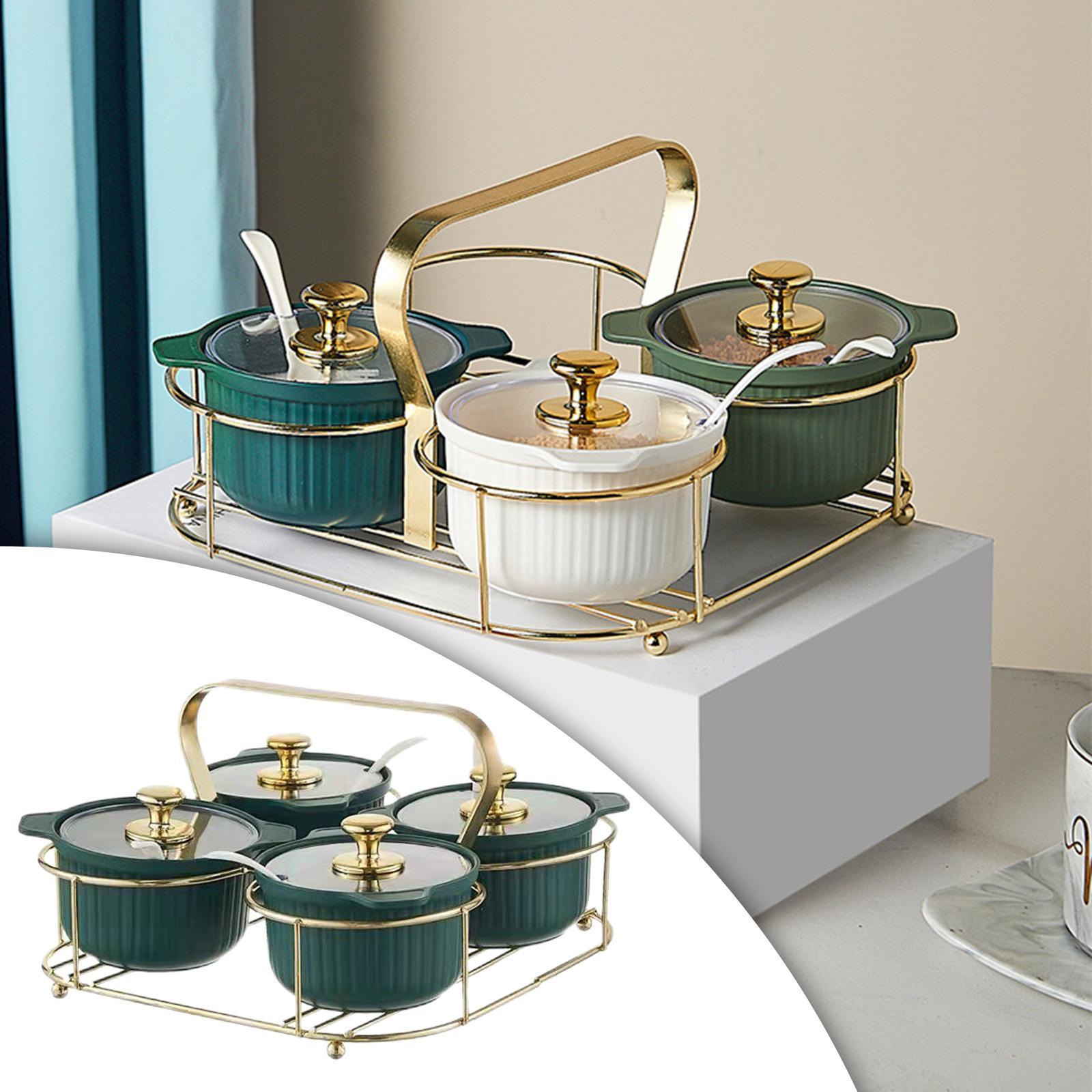 Seasoning Box Set Spice Shaker Seasoning Condiment Jar Set for Coffee Pepper