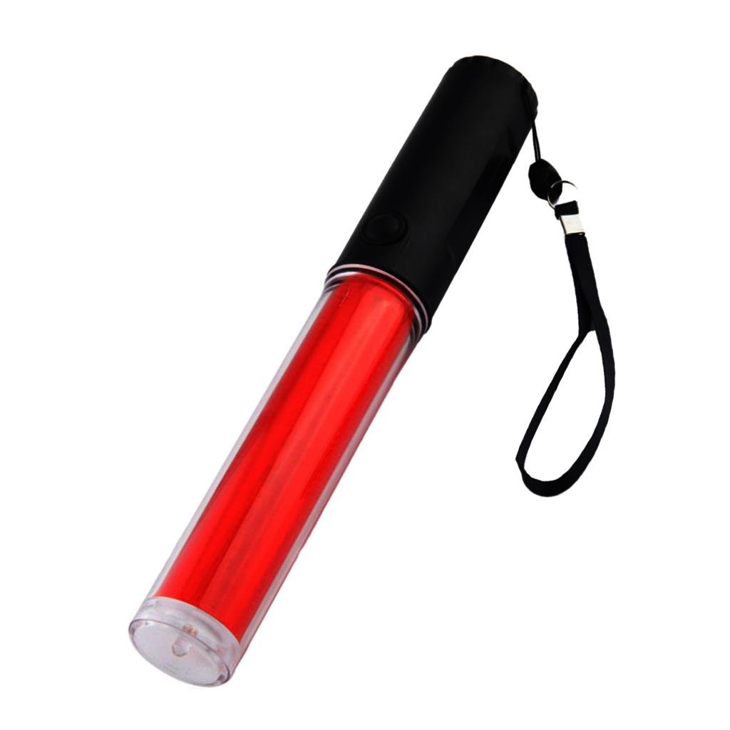 4Pcs 26cm Police Signal Traffic Wand LED Flashlight Beacon Road Control