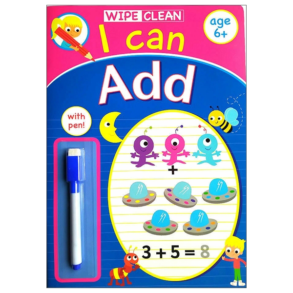 Wipe Clean I Can Add - Book With Pen Age 6+