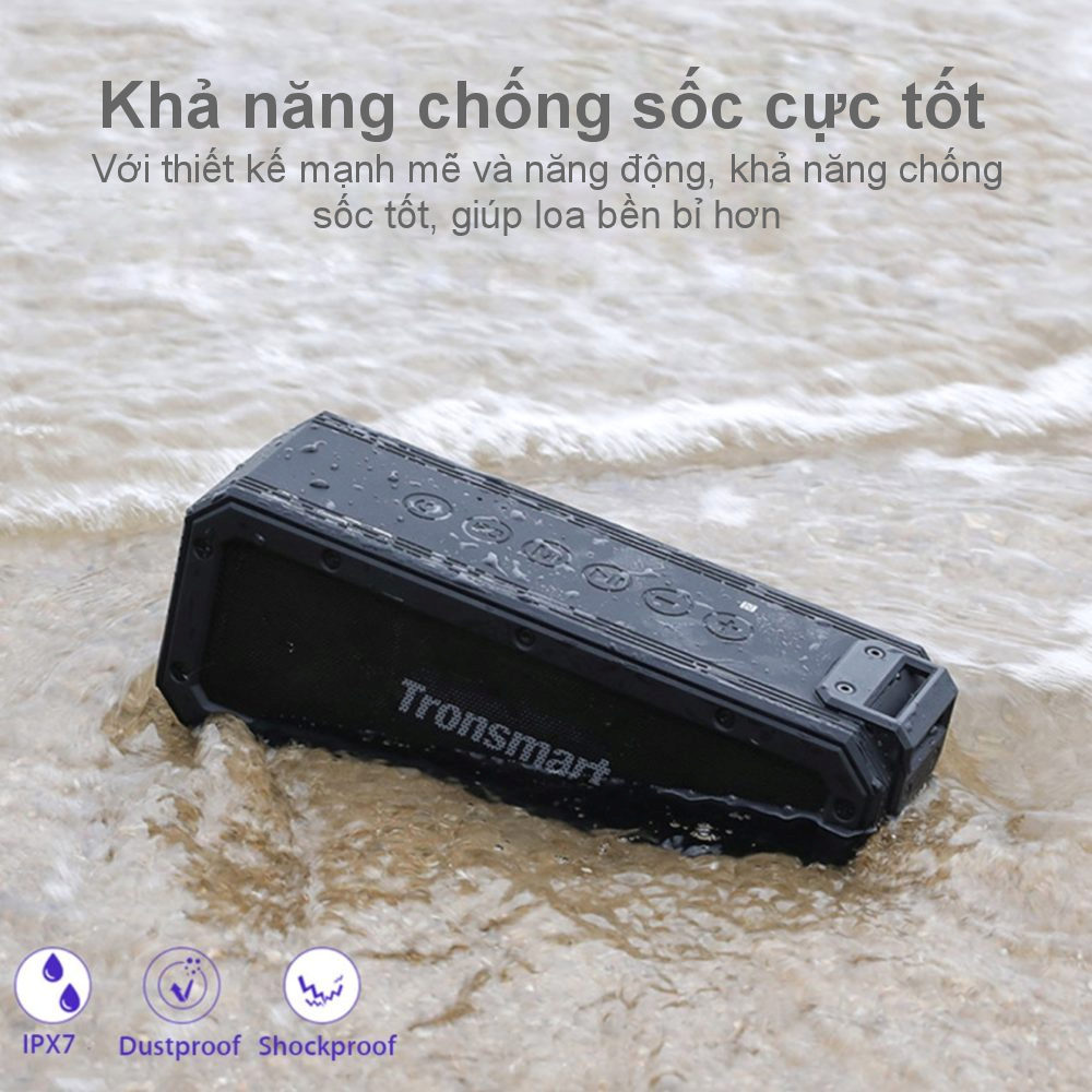 Loa di động Bluetooth chống nước IPX7 40W Tronsmart Element Force+ - hàng chính hãng