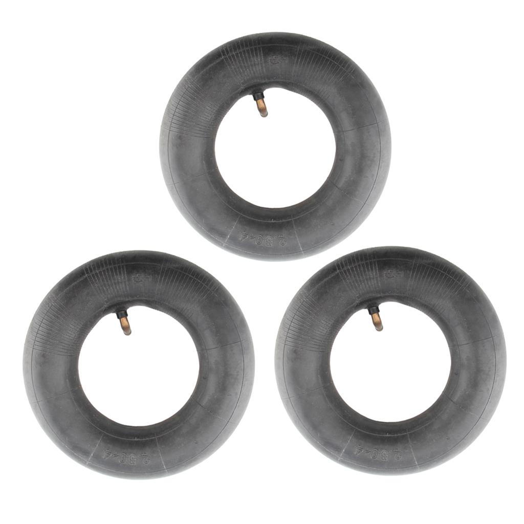 3 PIECES 2.50 X 4 INNER TUBE FOR FRONT/REAR TIRE STEM FOR 2.50-4 TUBE