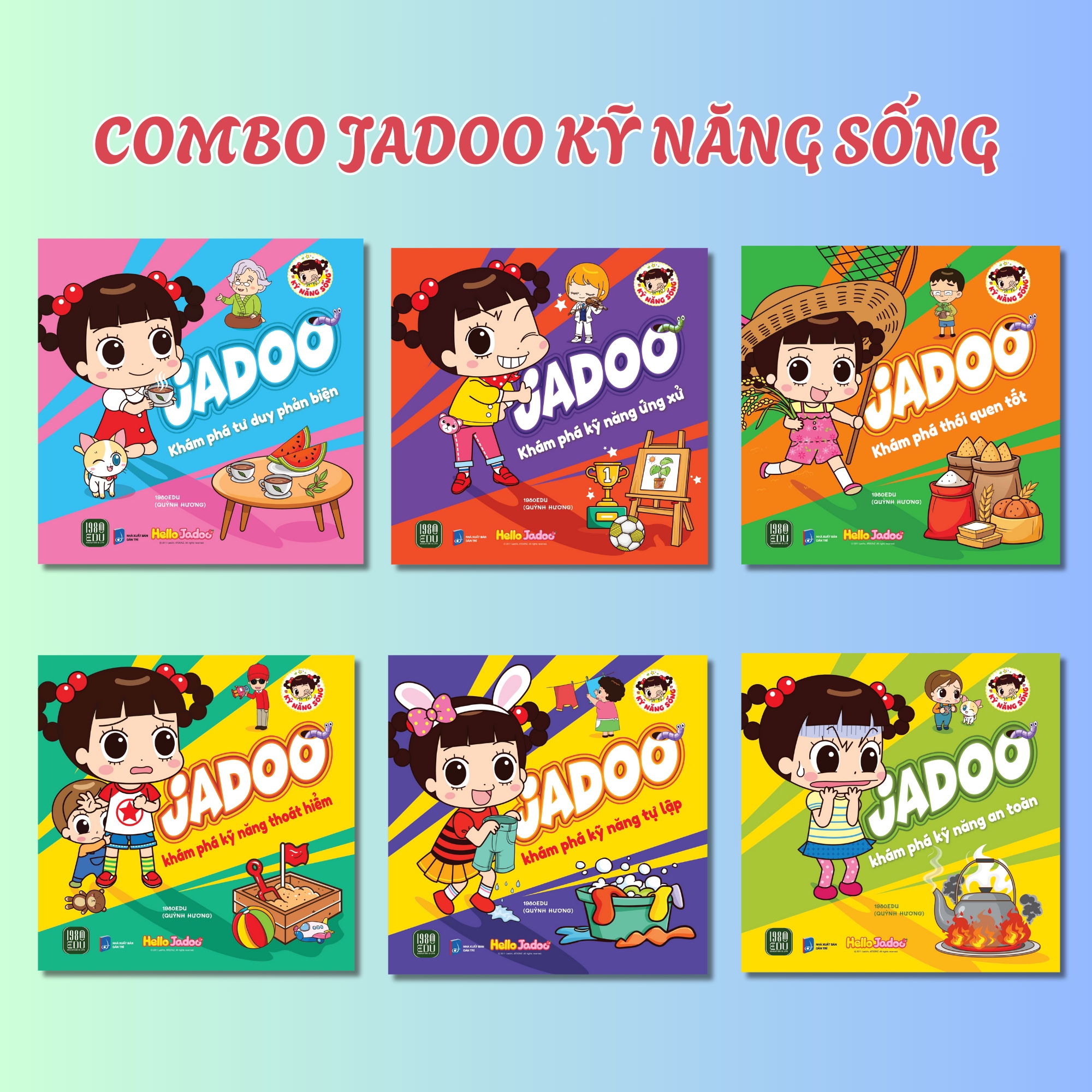 Combo 6 cuốn Jadoo Kỹ Năng Sống