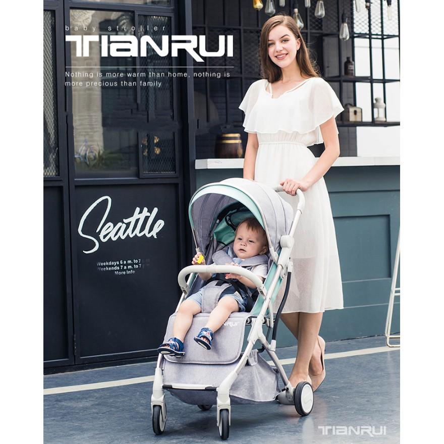 Xe đẩy em bé xếp gọn dạng vali kéo khi không dùng BABY TROLLEY - AsiaMart