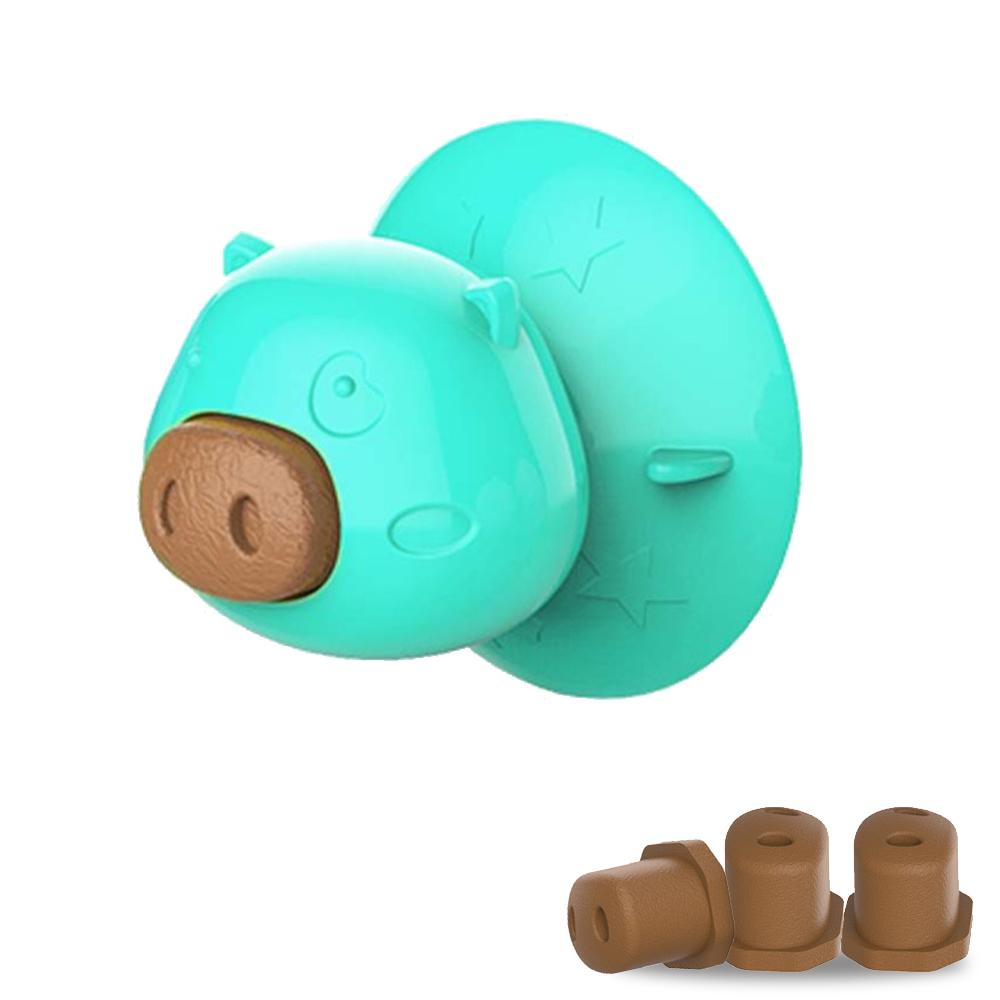 Đồ chơi tương tác cho chó mèo bằng hình thức liếm, thiết kế dạng mũi heo, giải trí cho thú cưng trong nhà tắm
