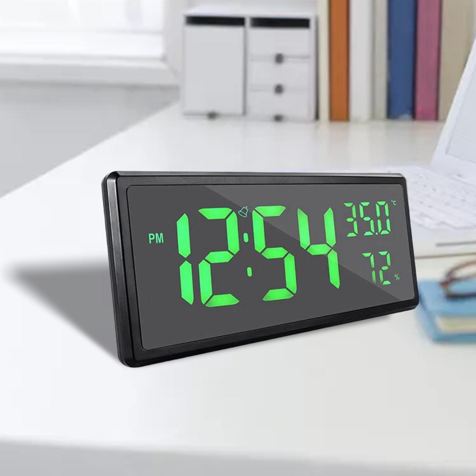Desk Clocks Digital Wall Clock Simple Large Alarm Clock with white