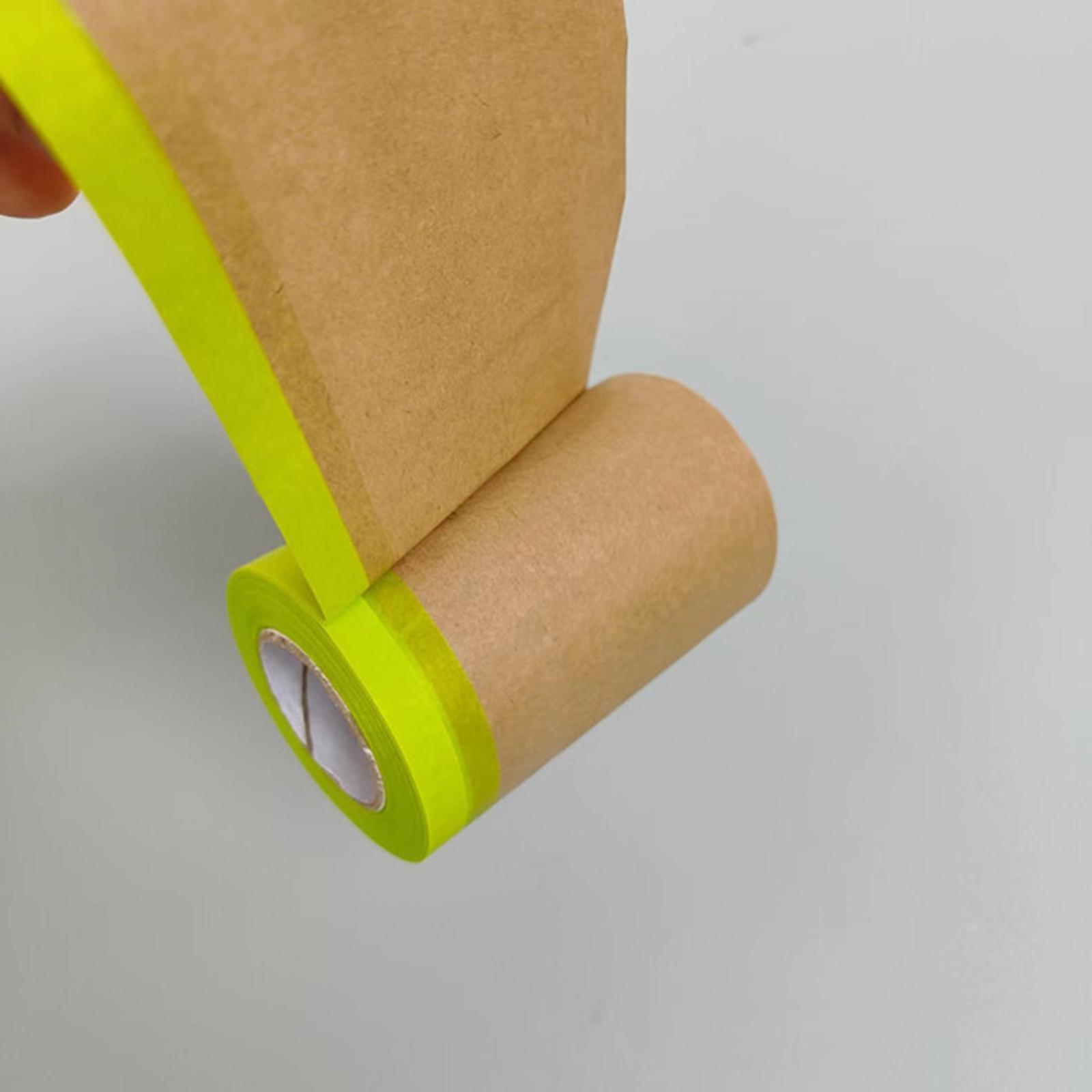 Pre Taped Masking Tape Painting Tape Roll 15M Covering Anti Scratch Painting Wall Treatment for Projects Wall Automotive Covering Skirting