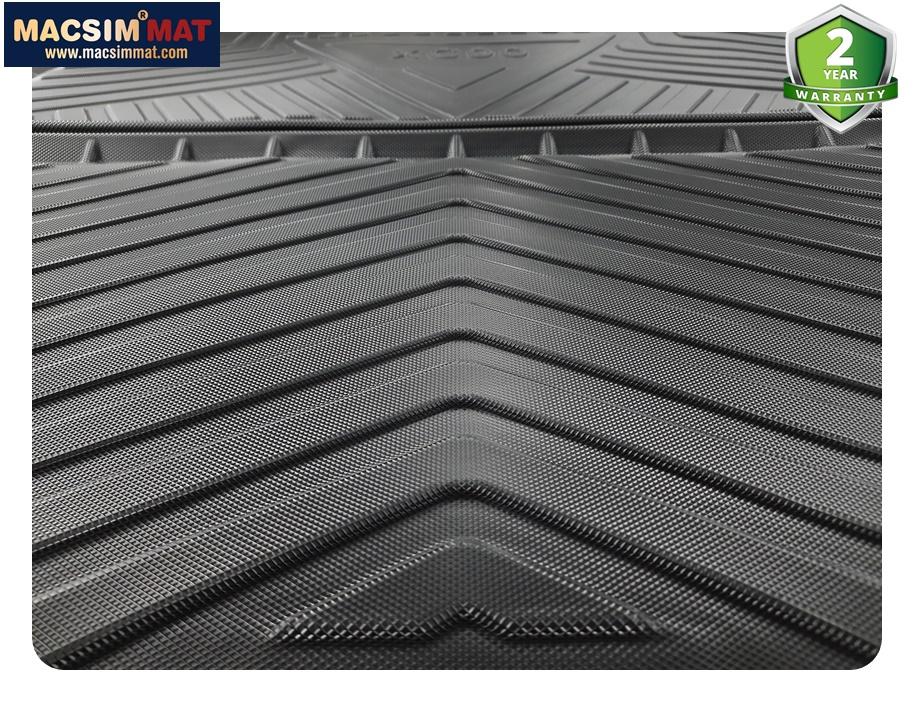 Thảm lót cốp Volvo XC90 2017 - chất liệu TPV cao cấp màu đen