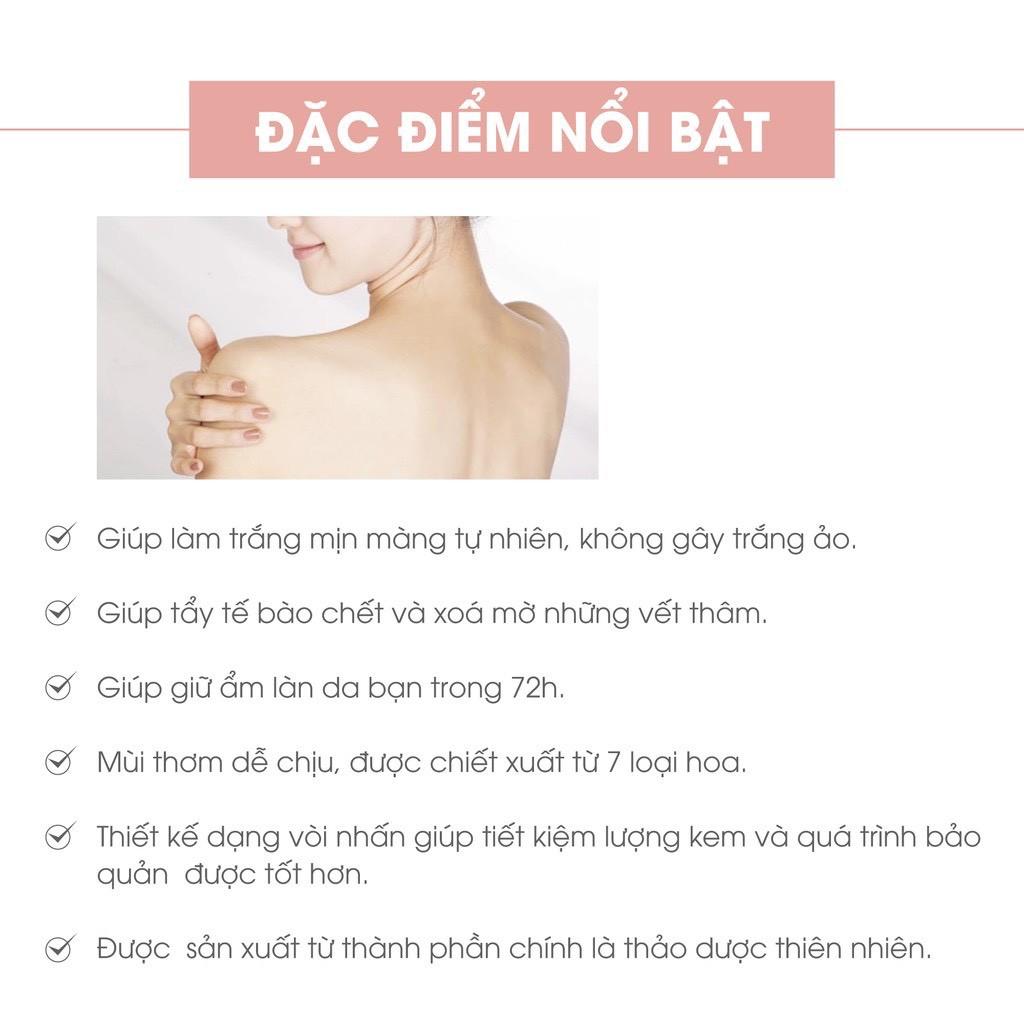 Bộ dưỡng trắng da Acosmetics gồm 1 Kem Face Pháp 50g & 1 Kem body mềm 250ml