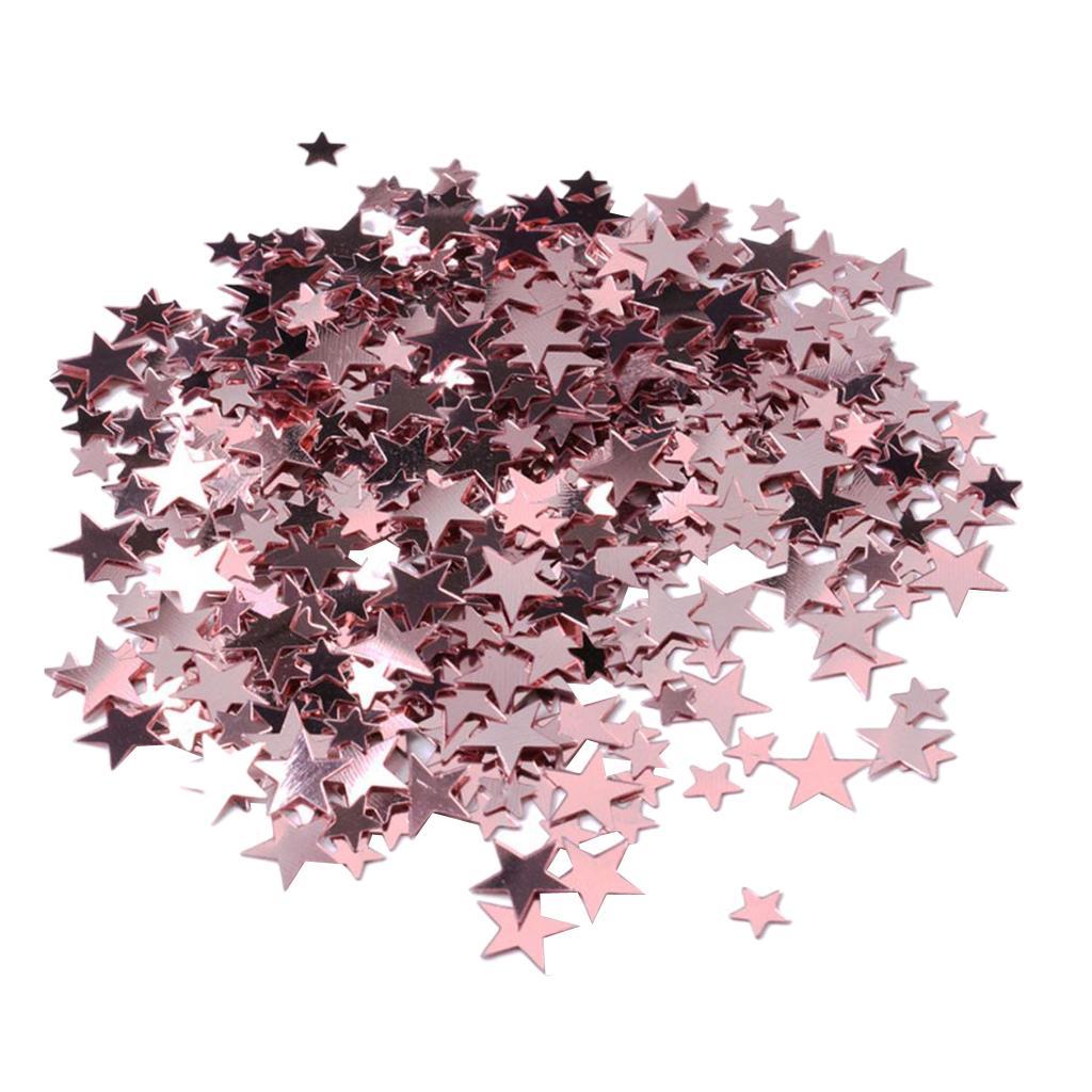 6mm+10mm Mixed Scatters Pentagram Confetti for Wedding Table Decor