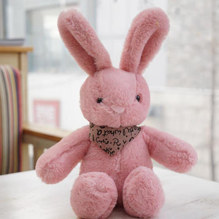 Thỏ quàng khăn, thỏ bông JELLYCAT BUNNY cao cấp cho bé, chất mềm mịn an toàn 35cm