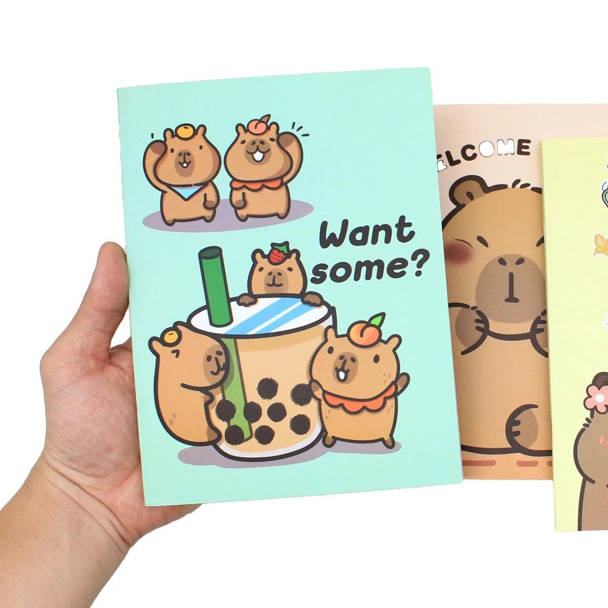 [MUA 5 TẶNG 1] Tập Học Sinh Capybara - 4 Ô Ly - 200 Trang 80gsm - The Sun - Mẫu 1