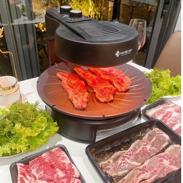 Bếp nướng điện không khói Chef BBQ tiện lợi dễ vệ sinh