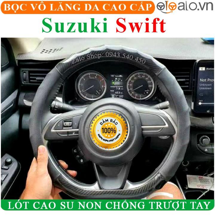 Bọc Vô Lăng Da Xe Suzuki Swift Lót Cao Su Non Cao Cấp Chống Trượt Tay