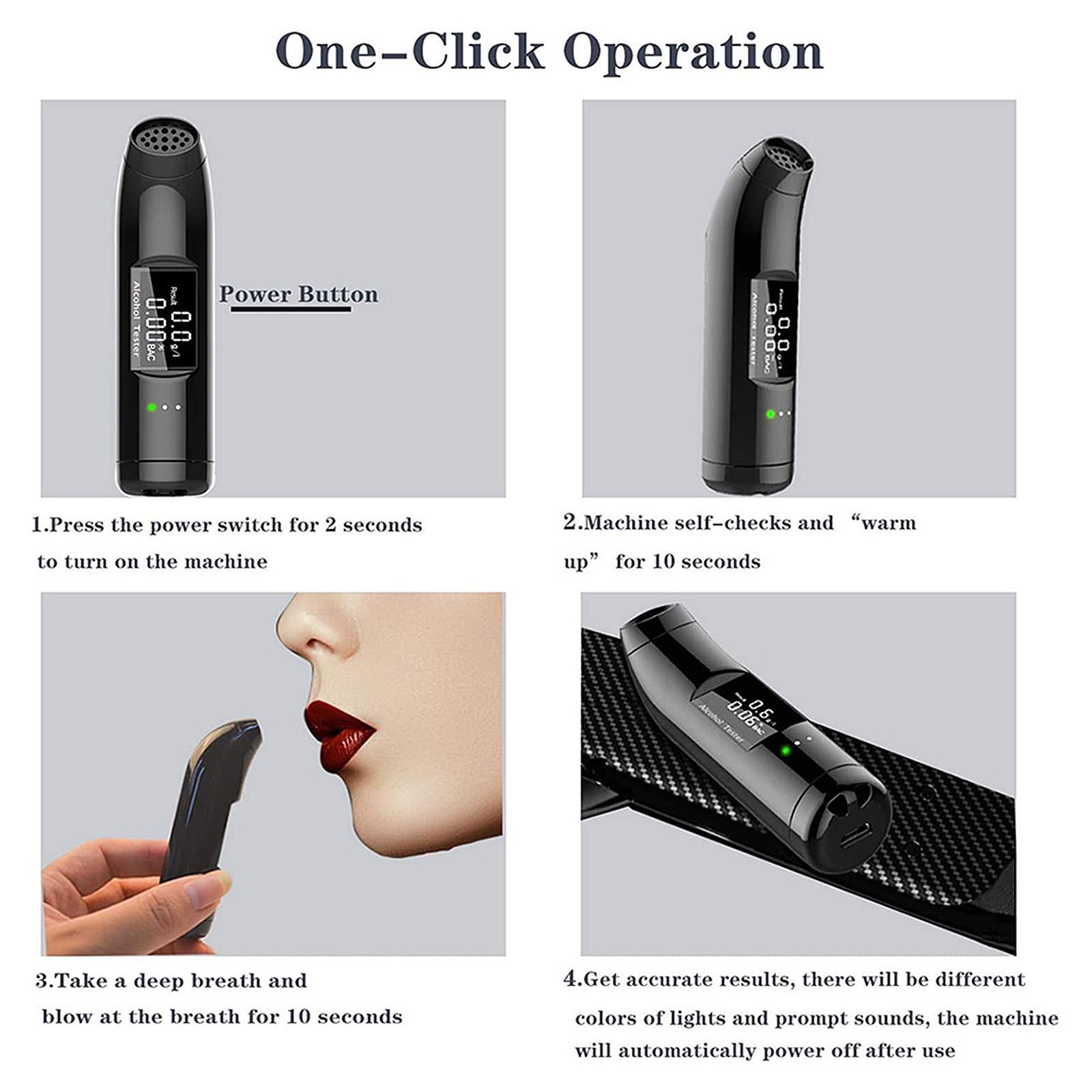 LCD Alcohol Tester  Analyzer  Breathalyser w/Sound