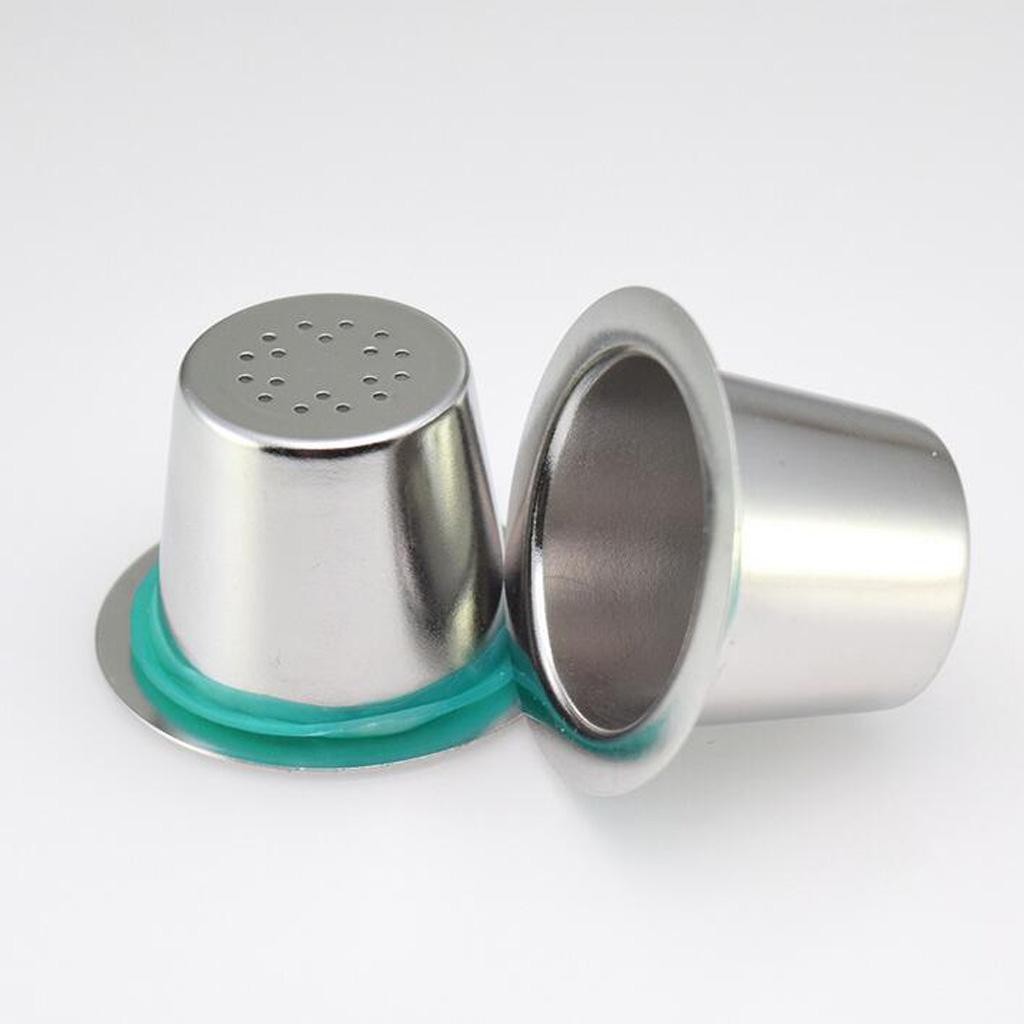 3Pcs Stainless Steel Refillable Reusable Coffee Capsules  Filter K-cup