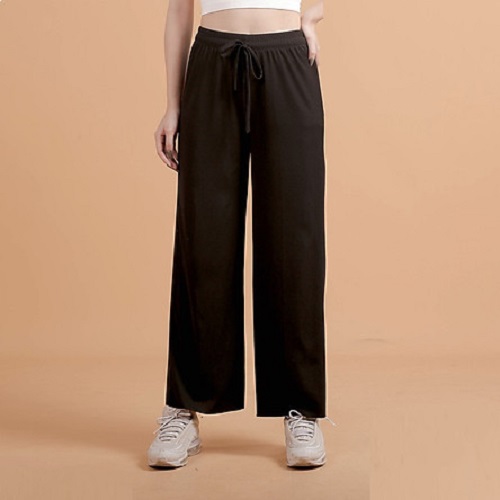 Quần ống suông rộng culottes gân tăm mềm mát