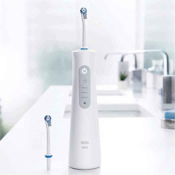 Máy Tăm Nước Không Dây ORAL-B AQUACARE 6, Công Nghệ Oxyjet Giúp Loại 99% Vi Khuẩn, Mảng Bám, Ngừa Sâu Răng, Nhập Đức