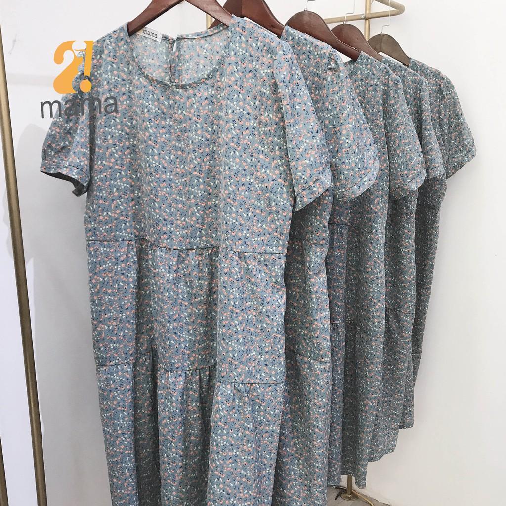 Váy bầu dự tiệc thiết kế 2MAMA dáng suông đuôi cá mùa hè - V92