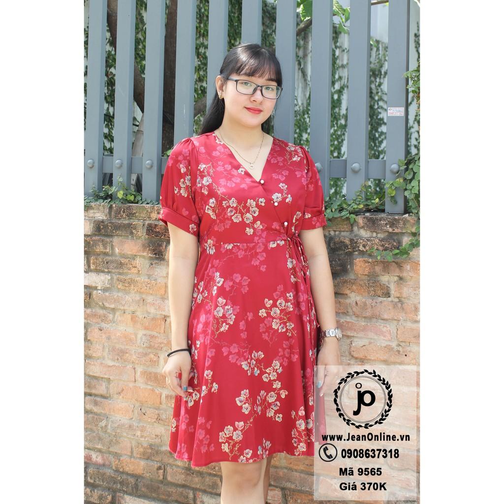 Đầm tết Bigsize Nữ đầm hoa, đầm thiết kế bigsize, thời trang ngoại cỡ