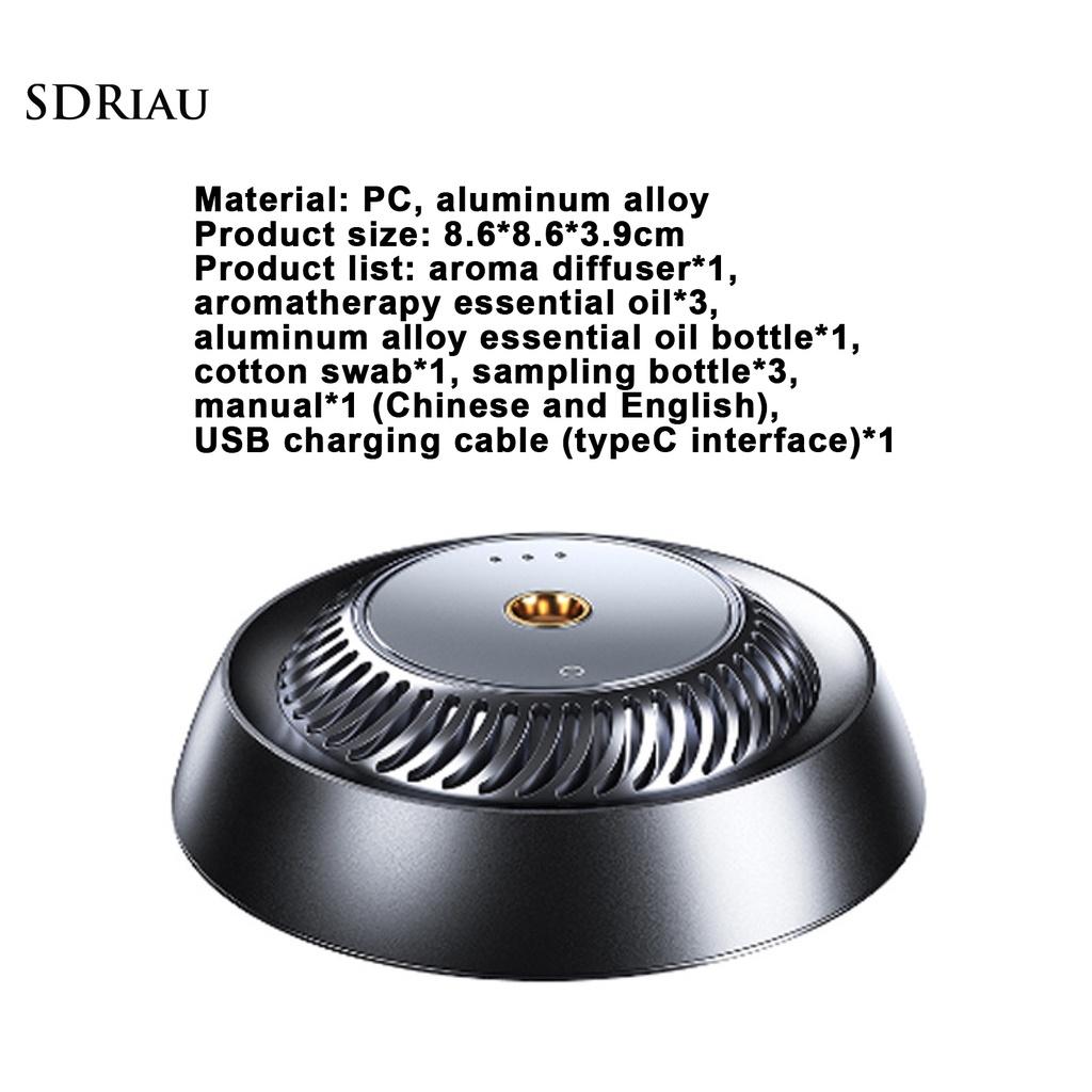 PEMG Aluminium Alloy Car Fragrance Diffuser Intelligent Car Fragrance Essential Oil Diffuser Long-lasting for Vehcles