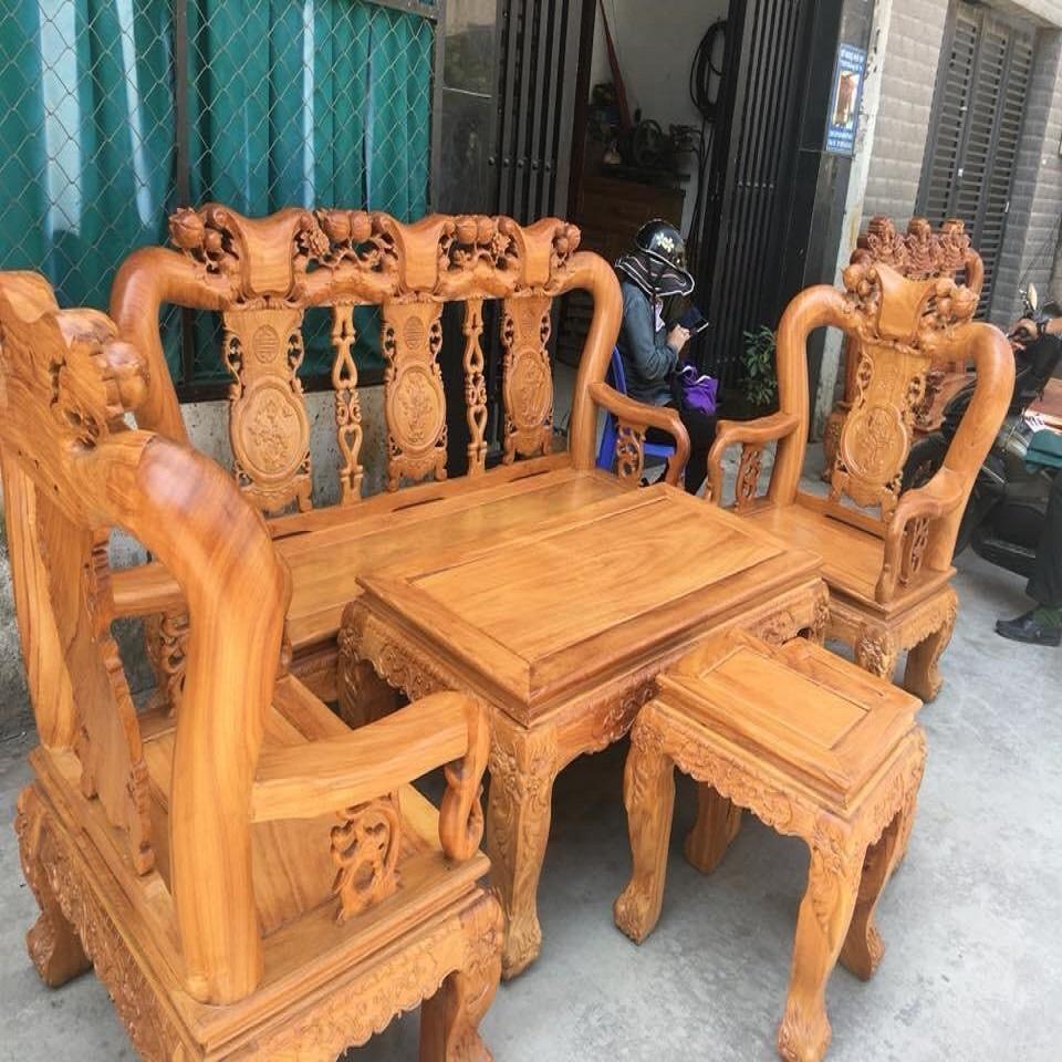Bộ Bàn Ghế Minh Quốc Đào Gỗ Gõ Đỏ