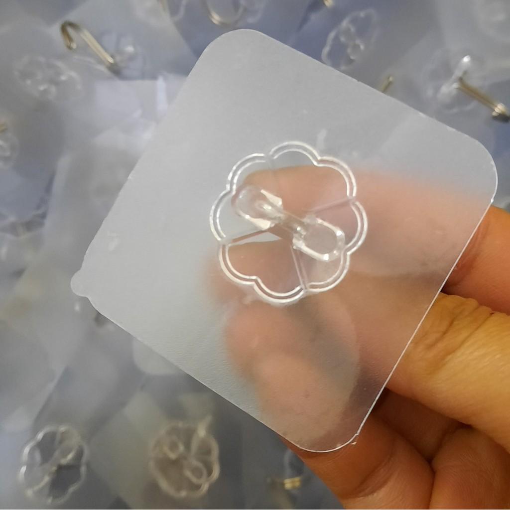 Combo 10 móc dán tường trong suốt đa năng, tiện dụng gia đình